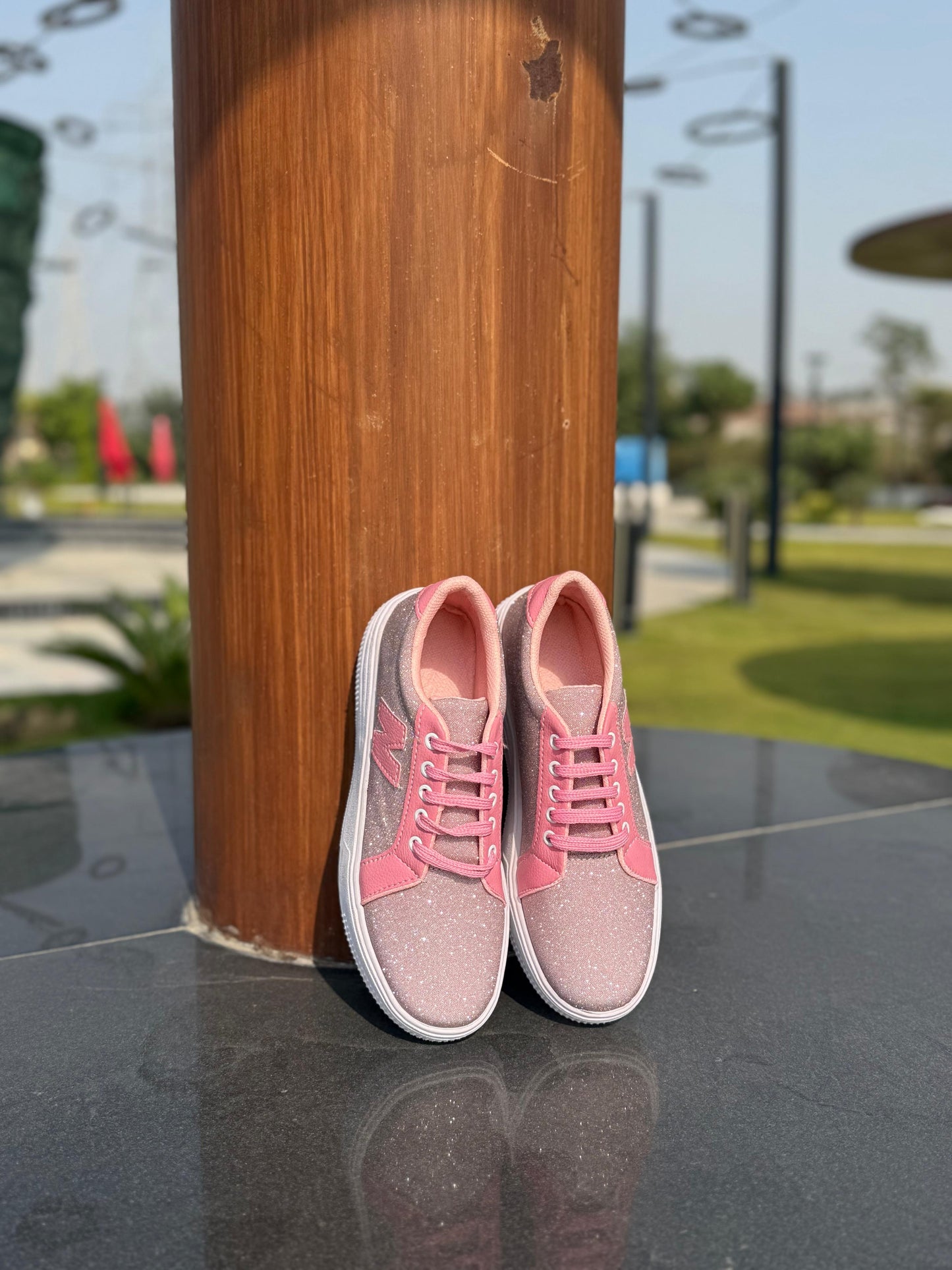 Pink Glitter Shoes for Girls