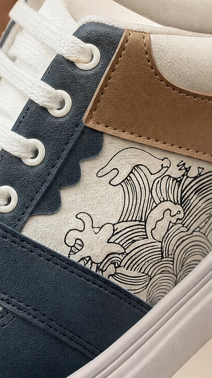 Urban Wave Premium Casual Sneakers – Blue