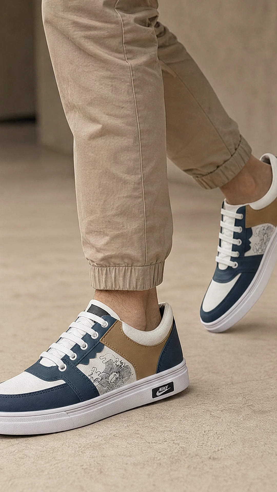 Urban Wave Premium Casual Sneakers – Blue