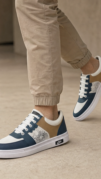 Urban Wave Premium Casual Sneakers – Blue