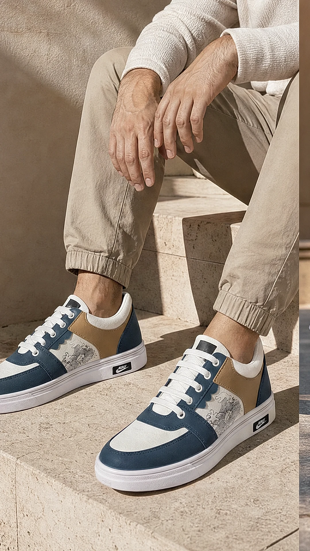 Urban Wave Premium Casual Sneakers – Blue