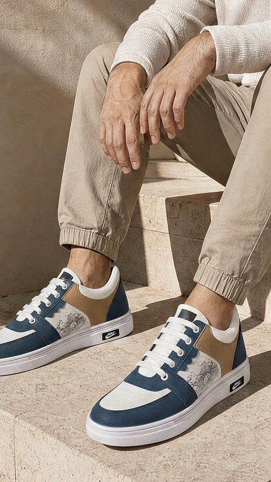 Urban Wave Premium Casual Sneakers – Blue