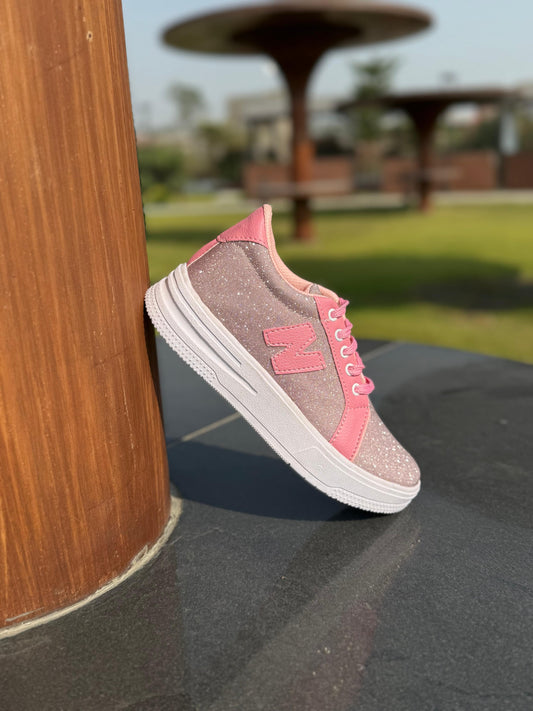 Pink Glitter Shoes for Girls