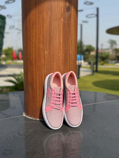 Pink Glitter Shoes for Girls